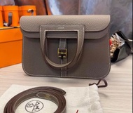 (sold)🎠✨Hermes Halzan 25 大象灰 金扣✨🎠