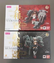 AGP 裝甲少女 艦隊收藏  大和改+武藏 改 二手拆擺 收回盒中 BANDAI 面交-300