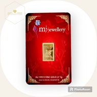 MJ Jewellery Gold Bar 1gram 999.9