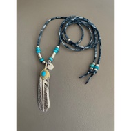 Kikuchi Gold Turquoise Feather XL Size Small Silver Medal (Medieval) (kenkikuchi/Goro Takahashi Goro