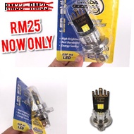 LED BULB 3IN1 TRIPLE COLOUR YAMAHA Y15ZR / LC135 HONDA RS150 / EX5 100% ORIGINAL ESPADA ( M5 H4 PHILIPS )