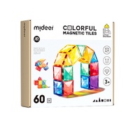 MiDeer Colourful Magnetic Tiles. 60pcs Magnetic Building Tiles