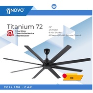 REGAIR INOVO Titanium 62/72 inches 8 Blades DC Remote Ceiling Fan