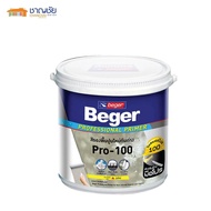 [🔥ส่งฟรี] BEGER Primer Pro-100 สีรองพื้นปูนใหม่ สูตรน้ำ กันด่าง ขนาด 1 แกลลอน และ 5 แกลลอน [ถัง] สำหรับภายในและนอก