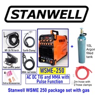 STANWELL WSME-250 AC DC TIG & MMA WELDING MACHINE WITH ARGON GAS SET (Mesin TIG AC DC TIG & MMA deng