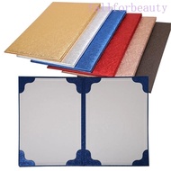 FALLFORBEAUTY A3 A4 Art Paper Hardcover, Hosted Speech High-end File Paper Page Folder, Simple Signi