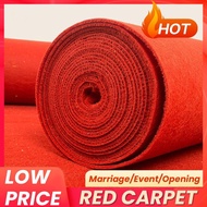 1M Red Carpet Wedding Carpet Custom Length Aisle Runner Indoor Outdoor Decoration Carpet Event Party
