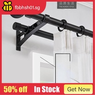 【Available】Nordic Roman Rod Curtain Rod Black Single Rod Double Rod Simple Modern Curtain Rail Bracket Accessories Side Mounted Top Mounted/Curtain Rod Home Organizer