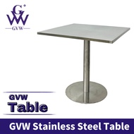 GVW【Square Table】Meja Stainless Steel Working Table Meja Dapur Dining Table Set Meja Makan Stainless