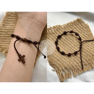 Catholic Cross drawstring bracelet - Catholic Bracelet