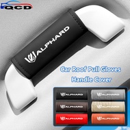 Toyota Alphard Car Inner Leather Roof Handle Protection Cover Anti-Scratch Decoration For 40 30 20 A