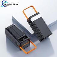 BLUEM แบตเตอรี่สำรองพลังงานแสงอาทิตย์ 60000 mAh พร้อมช่อง USB 4 ช่องสำหรับชาร์จอุปกรณ์พกพา เช่น Phon