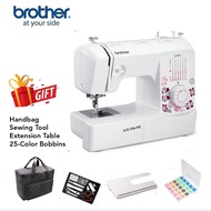 Brother LX27NT Sewing Machine Free LX27NT Extension Wide Table & Handbag,Sewing Tool, 25-Color Bobbi