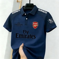 Arsenal FC Gunners Grey and Black Jersey, Front Opening, Arsenal Kyureau Fan Jersey