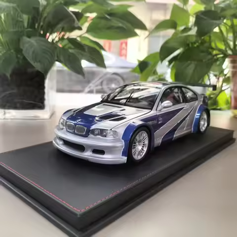 In Stock DCM Die-cast 1:18 Scale BMW M3 GTR E46 Need for Speed ​​simulation Alloy Static Car Model G