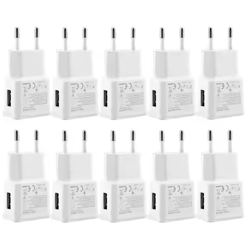 10Pcs/lot Travel Wall Charger 5V 2A Universal Phone Adapter For Samsung A10 A31 A41 A51 A71 A5 A7 20