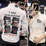 Áo Sơ Nam Nam EVISU Hổ Siêu Chất | Hàng Bao Đẹp SM20