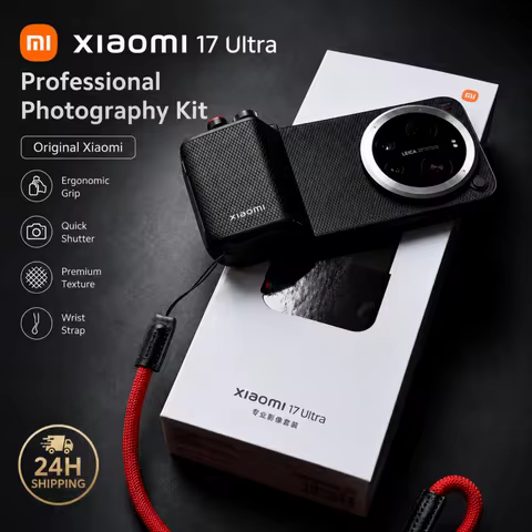 Original Xiaomi 17 Ultra Photo Kit: Ultra-Slim Magnetic Camera Grip & Splash-Proof Case (IP54) for S