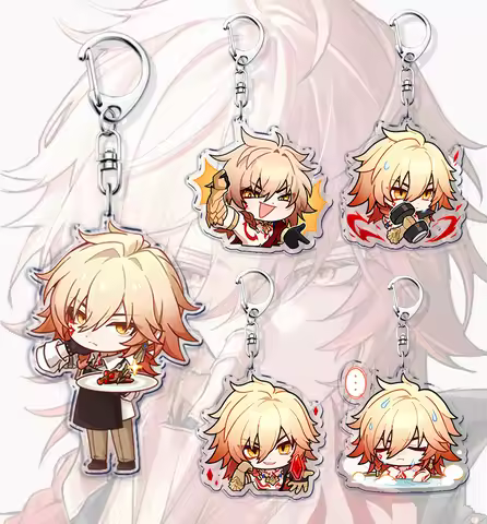 Game Hsr Mydei Tribbie Keychains for Accessories Bag Gamer Star Rail Key Chain Ring Jewelry Mydeimos