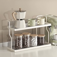 2-Tier Clear Acrylic Organizer Multi-layer Countertop and Dresser Storage Rack Space-saving Bathroom