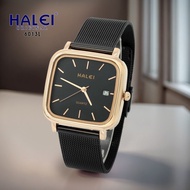 Halei Watch Jam Tangan Pria Perempuan Original Rantai Pasir Stainless