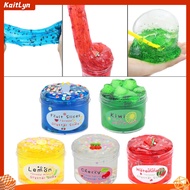  70ml Fruit Slime Toy Various Soft Stretchy Non-sticky Cloud Crystal Mud Stress Relief Vent Toys Colored Clay DIY Slime Decompression Squeeze Toy Party Favors