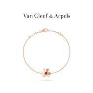 [Ready Stock] Van Cleef & Arpels/VCA Frivole Series 18K Rose Gold Ruby Mini Bracelet Gift