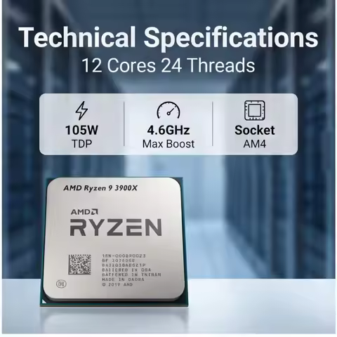AMD Ryzen 9 3900X 12-Core 24-Thread Desktop Processor 3.8GHz Main Frequency AM4 PC CPU
