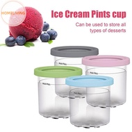 homeliving Ice Cream Pints Cup For Ninja Creamie Ice Cream Maker Cups Reusable Can Store Ice Cream Pints Containers With Sealing SG