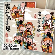 DROFE/20×30cm with frame/paint by number/God of Wealth/diy painting/painting by numbers/number paint