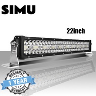 1pc 22inch 12D High-power 3 แถว LED light bar off-road 12V 390W รวม beam 4x4 work light bar เหมาะสำห