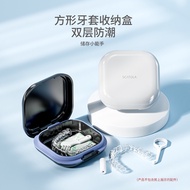 Portable invisible braces storage box Holder braces box Orthodontic Orthodontic Dentures Waterproof 