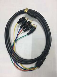 HDMI Cable轉3色5色av線