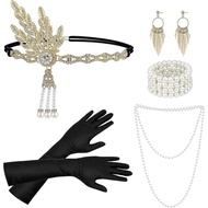 PESENAR1920s Great Gatsby Accessories Set, Flapper Costume Accessories Roaring