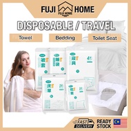 🏠READY STOCK🏠Disposable Non Woven Pillow Case Cover Disposable Bed Sheet Travel Bedsheet Disposable 