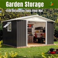 Store Room Outdoor garden Storage metal shed large backyard Storage Setor Laman Besar outdoor Garden