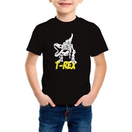 kids t-shirt Dinosaur T Rex Fossil boy shirts Kids girl t-shirt baju budak baju kanak kanak Kizmoo R