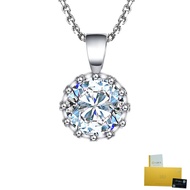 [with Gra Certificate] Pt950 Platinum Crown Pendant Fashion Moissanite White Diamond Necklace Fine J
