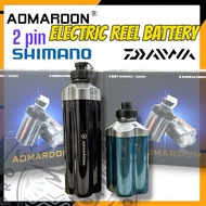 AOMARDON 5000Mah 7000Mah Super Lithium Battery for Electric Fishing Reel 2 pin Daiwa Shimano