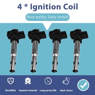 aihei -4 ชิ้น Ignition Coil 0221604115 07k905715f Uf575 07k905715 06f905115e 06h905115b สำหรับ Audi 