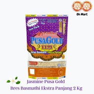 Jasmine Pusa Gold 1121 Beras Basmathi Ekstra Panjang (Steamed)- 2Kg