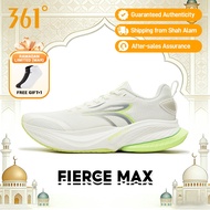 361 Degrees Fierce MAX Men Running Shoes Widefoot Shock Absorption Cushioning Soft Jogging Sneakers 