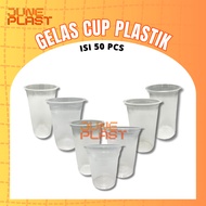 [50PCS] PLASTIC OZ CUPS 12OZ 14OZ 16OZ 18OZ 22OZ