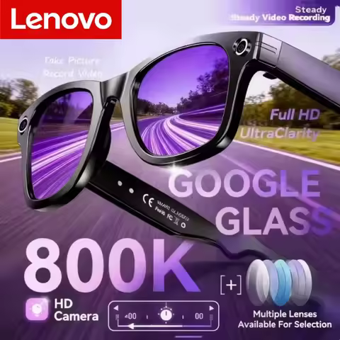 Lenovo AI Smart Glasses True 800W Video Camera Multifunctional AI Translation Meeting Minutes Music 