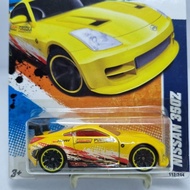 Diecast Hotwheels Car 1:64 NISSAN 350Z yellow