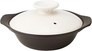 TAMAKI Thermatec T-960332 Ultra Light Direct Fire Shallow Pot for Single Person Size 6.5 White, 8.9 