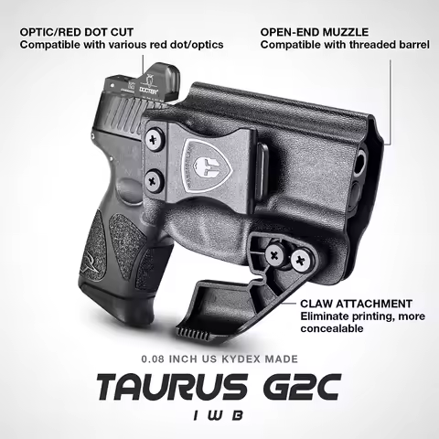 Only Fit Taurus G2C / G3C / Millennium PT111 G2 / PT140,IWB Holster,Click Sound,Claw,Tactical,Kydex 