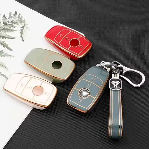 TPU Car Key Case Cover for Mercedes-Benz A B C E G S Class CLA CLS GLA GLB GLC GLE GLS EQA EQB EQC 2