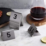 Reservation, seat reservation, table number plate, restaurant dining table430Stainless steel metal s