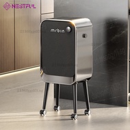 Smart Dustbin Electric With Lib Rubbish Bin Steel Trash Can With Wheel Household Tall Feet 2136fggdf